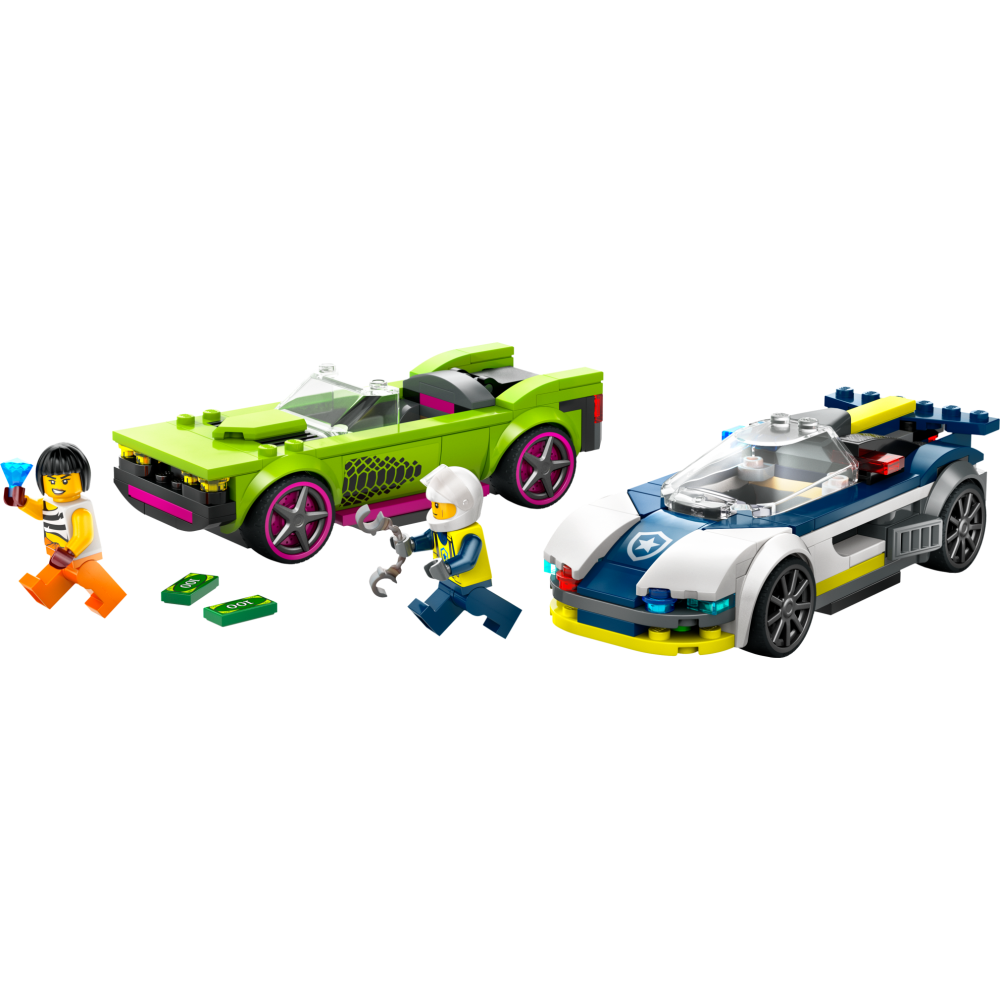 60415 LEGO® City Policijos Automobilis Ir Galingo Automobilio Gaudynės (+6m) 7 60415 LEGO® City Policijos Automobilis Ir Galingo Automobilio Gaudynės (+6m) 7