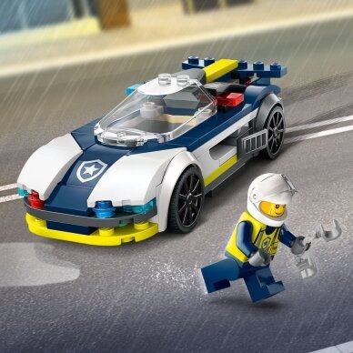 60415 LEGO® City Policijos Automobilis Ir Galingo Automobilio Gaudynės (+6m) 4