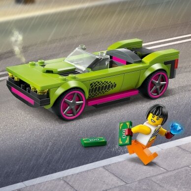 60415 LEGO® City Policijos Automobilis Ir Galingo Automobilio Gaudynės (+6m) 5 60415 LEGO® City Policijos Automobilis Ir Galingo Automobilio Gaudynės (+6m) 5
