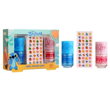 AIR-VAL Stitch nagų lako ir lipdukų rinkinys (+3mėn)