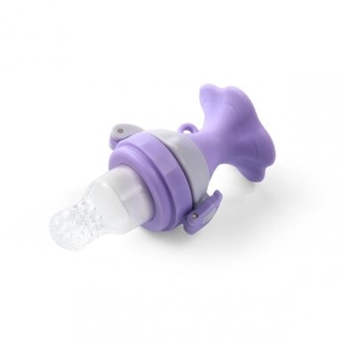 Babyono kieto maisto kramtukas gėlė (+6mėn/violetinis)