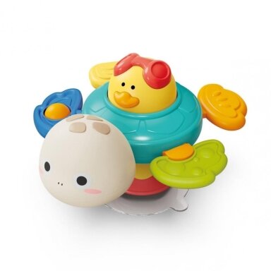Babyono sensorinis žaislas su limpančiu dugnu vėžlys (+6mėn)