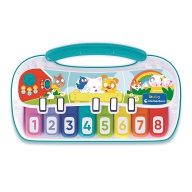 CLEMENTONI BABY muzikinis žaislinis pianinas Gyvūnai (+18mėn)