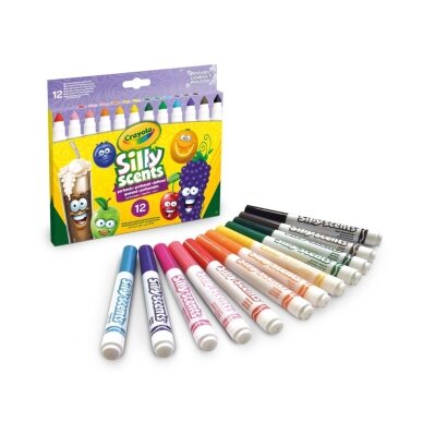 CRAYOLA Nuplaunami kvepiantys flomasteriai (12vnt) CRAYOLA Nuplaunami kvepiantys flomasteriai (12vnt)