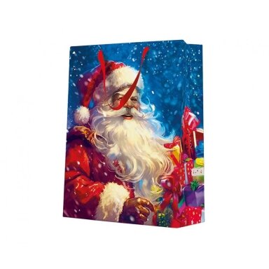 Dovanų maišelis didelis Santa (30 x 41x 12 cm)