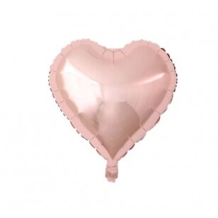 Forminis balionas "Širdis" (pelenų rožinė)