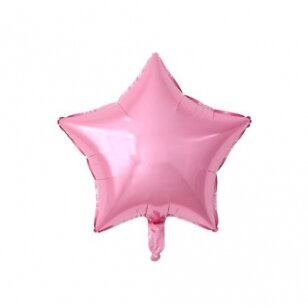 Forminis balionas "Žvaigždė" (šviesiai rožinė)