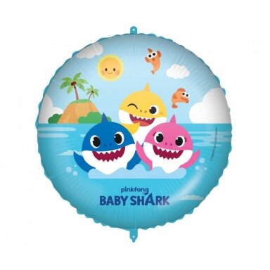 Folinis balionas "Baby shark" (45cm)