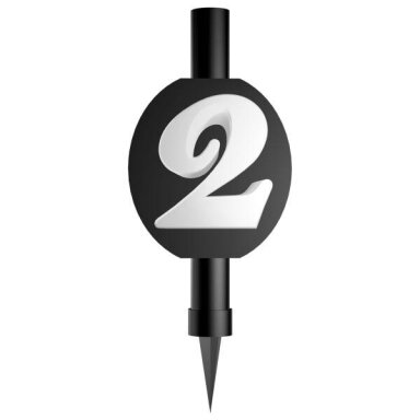 Fontanas su skaičiumi 2 (12cm)