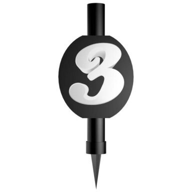 Fontanas su skaičiumi 3 (12cm)