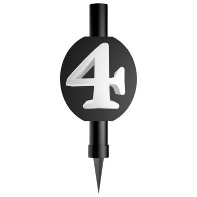 Fontanas su skaičiumi 4 (12cm)
