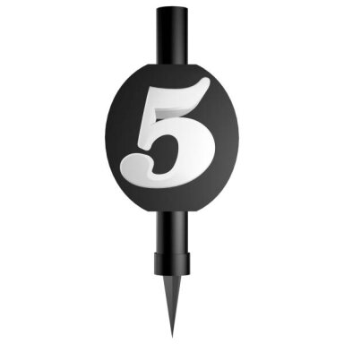 Fontanas su skaičiumi 5 (12cm)