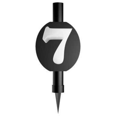 Fontanas su skaičiumi 7 (12cm)