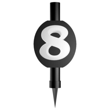 Fontanas su skaičiumi 8 (12cm)