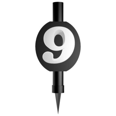 Fontanas su skaičiumi 9 (12cm)