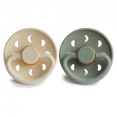 "FRIGG" Čiulptukai 2-pack Moon phase Cream/Sage