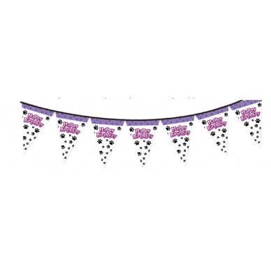 Girlianda "Šuniukai" (violetinė 8vnt) Girlianda "Šuniukai" (violetinė 8vnt)