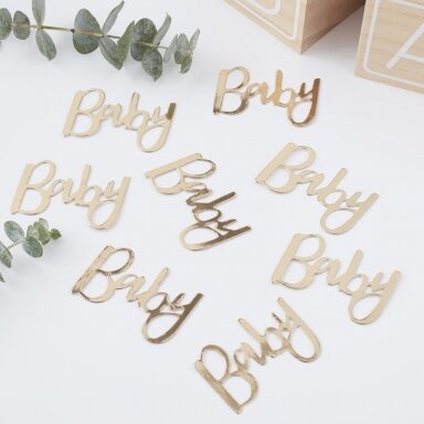 Konfeti "Baby" (Auksinis/14 g)