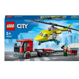 LEGO® City Great Vehicles Gelbėjimo sraigtasparnio transporteris 6m. +