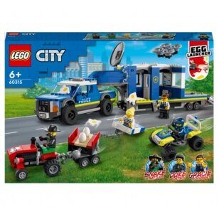 LEGO® City Police Mobiliosios policijos vadavietės sunkvežimis 6m. +