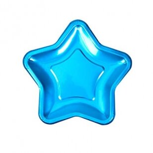 Lėkštutės forminės "Mėlyna žvaigždė" (8vnt/16cm)