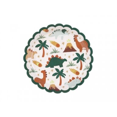 Lėkštutės "Dinozaurai" (6vnt/18cm)