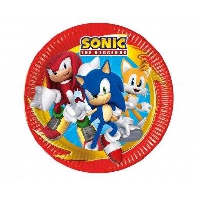 Lėkštutės "Ežiukas Sonic" (8vnt./23cm)
