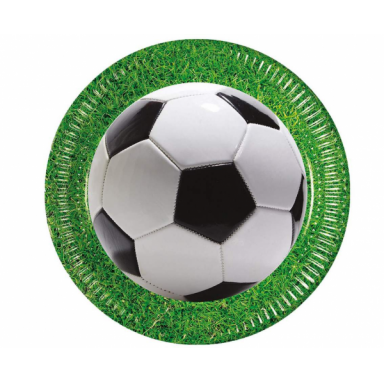 Lėkštutės "Futbolas" (8vnt/23cm)