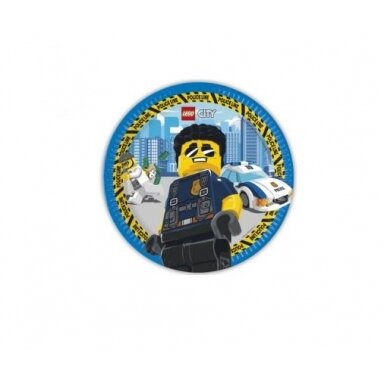 Lėkštutės "Lego city" (8 vn/23 cm)