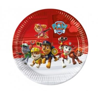 Lėkštutės "Paw Patrol Action" (8vnt/23cm)