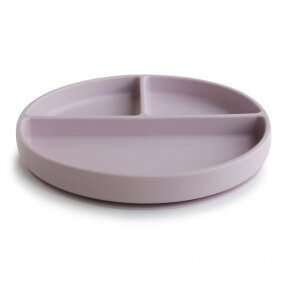"Mushie" silikoninė prilimpanti lėkštė Soft lilac