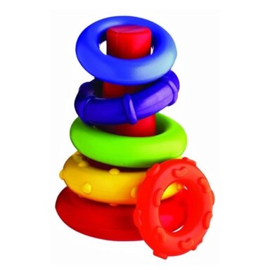 Piramidė su žiedais (PLAYGRO)