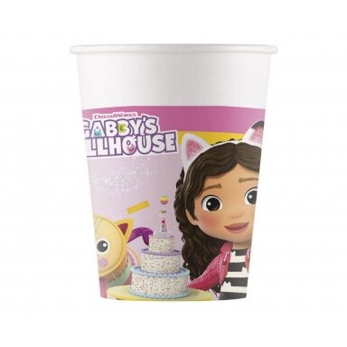 Popieriniai puodeliai "Gabby's Dollhouse " (8vnt/200ml)