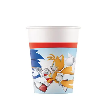 Puodeliai "Ežiukas Sonic" (8vnt./200ml)
