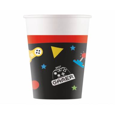 Puodeliai "Gaming party" (8vnt/200ml)