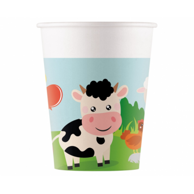 Puodeliai "Gyvūnėlių ūkis" (8vnt/200ml)