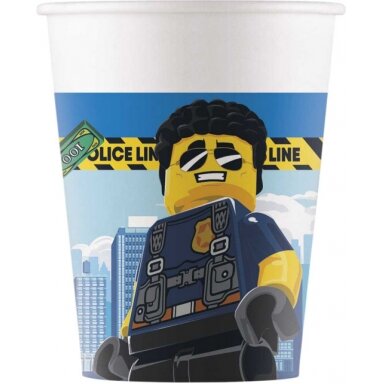 Puodeliai "Lego city" (8 vnt/ 200 ml)