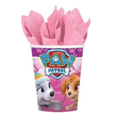 Puodeliai "Paw Patrol", rožiniai (8vnt/250ml)