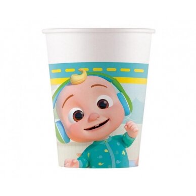 Puodeliai "Cocomelon" (8vnt/200ml) Puodeliai "Cocomelon" (8vnt/200ml)
