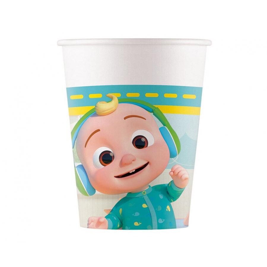 Puodeliai "Cocomelon" (8vnt/200ml) Puodeliai "Cocomelon" (8vnt/200ml)