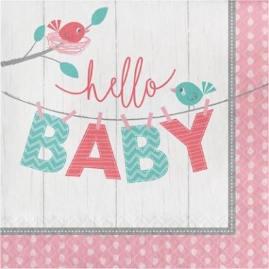 Servetėlės "Hello baby" (16 vnt)