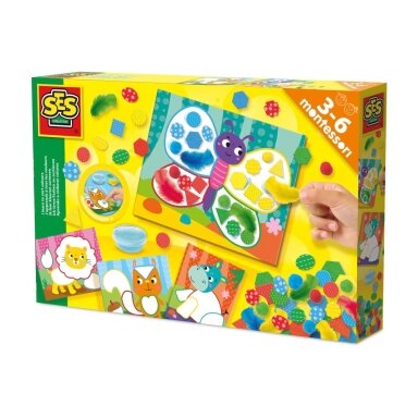 SES MONTESSORI Rinkinys „Spalvingas rūšiavimas“ (+3-6m)