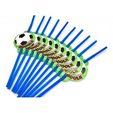 Šiaudeliai "Futbolas" (10vnt)
