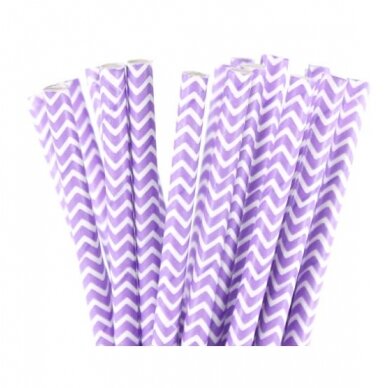 Šiaudeliai "Violetinė su balta bangele" (12vnt) Šiaudeliai "Violetinė su balta bangele" (12vnt)
