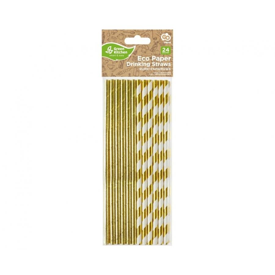 Šiaudeliai "Auksiniai Mix" (24vnt) 1 Šiaudeliai "Auksiniai Mix" (24vnt) 1
