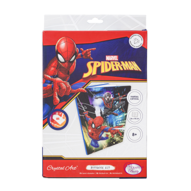 SPIDER-MAN CRYSTAL ART Užrašų knygelė „Žmogus-voras“ (8vnt)