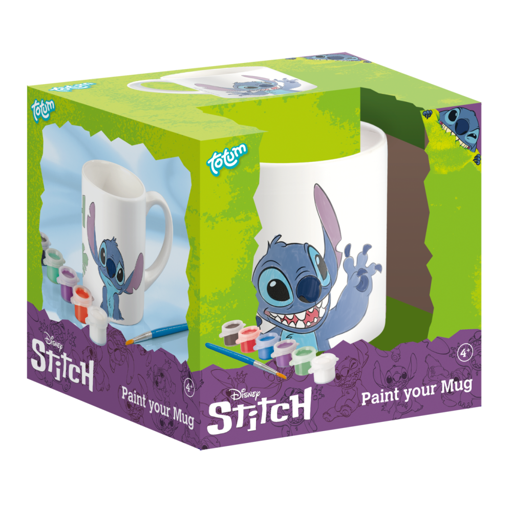TOTUM DISNEY STITCH keraminis spalvinamas puodelis (+5m)