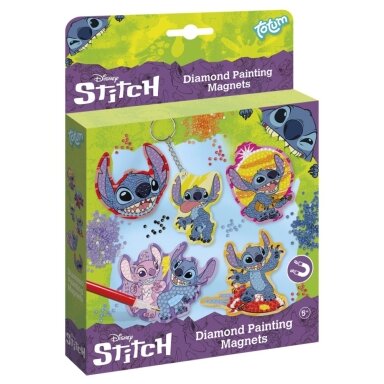 TOTUM DISNEY STITCH kūrybinis rinkinys Diamond Paint Magnets (+4m)