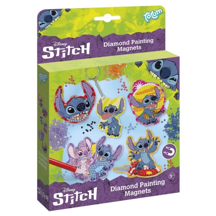 TOTUM DISNEY STITCH kūrybinis rinkinys Diamond Paint Magnets (+4m)