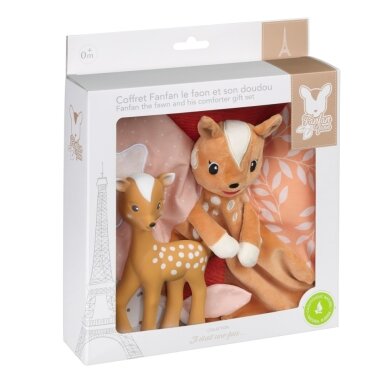VULLI kramtuko ir migduko rinkinys FANFAN THE FAWN (+3mėn)